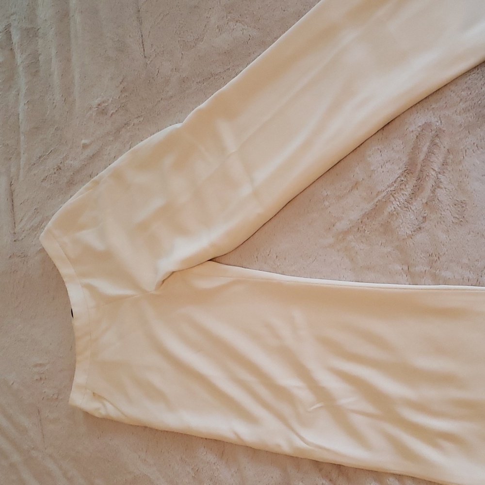 Giorgio Armani Black Label Ivory White Womens Trousers